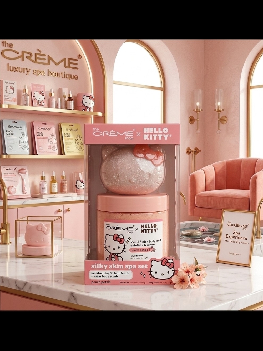 Crème Shop Hello Kitty Silky Skin Spa Set-NIB!